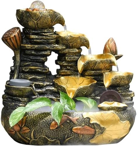 Zen Decor Fountain with Rolling Ball and Atomization Humidifier