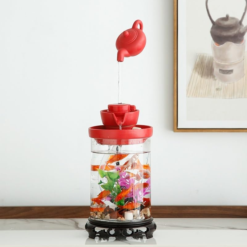 Stress Relief Desk Fountain with Soft Light