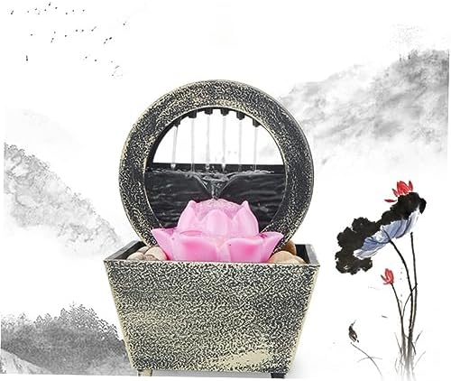 1set LED Desktop Fountain Indoor Water Decor Unique Shape Bright Lighting