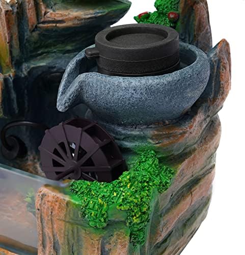 984x591x1063 Inches Tabletop Fountain with LED Light and Rolling Ball