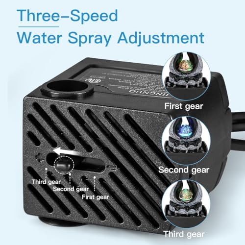 Hebafri Tabletop Water Fountain with LED Rolling Ball