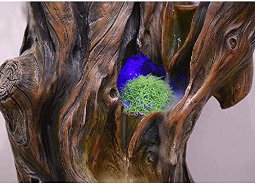 GAJUST Indoor Tabletop Fountain with LED Light for Office and Home Decor