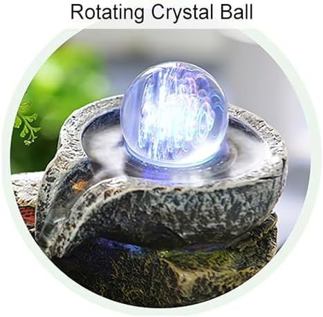 Zen Tabletop Water Fountain with Crystal Ball