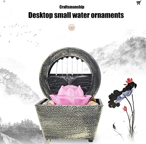 JOYNOW Tabletop Fountain Indoor Decor Waterfall Desk Decoration