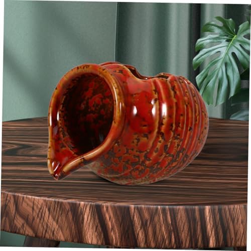 BIUDECO Water Jar Indoor Waterfall Fountain Ceramic Fish Tank Decor