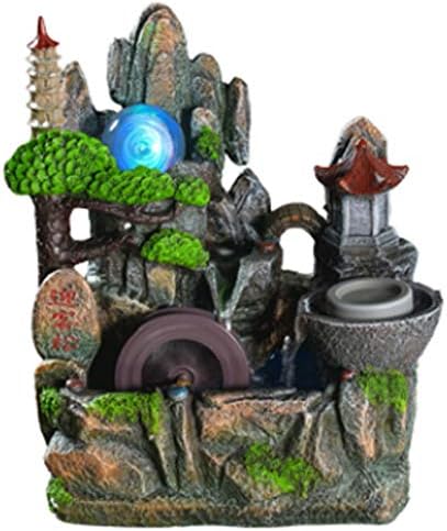 Rockery Landscape Indoor Tabletop Water Fountain with LED Light
