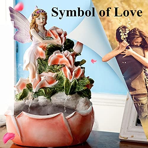 Fairy Angel Indoor Water Fountain 14 Inch Tabletop Fountain Decor