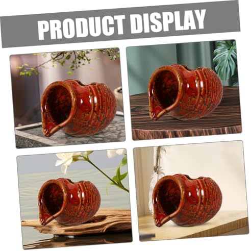 Zerodeko Ceramic Jar Water Fountain Rustic Indoor Waterfall Decor