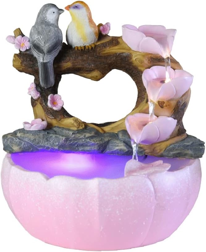 BONAD Indoor Tabletop Fountain with Mist and Light