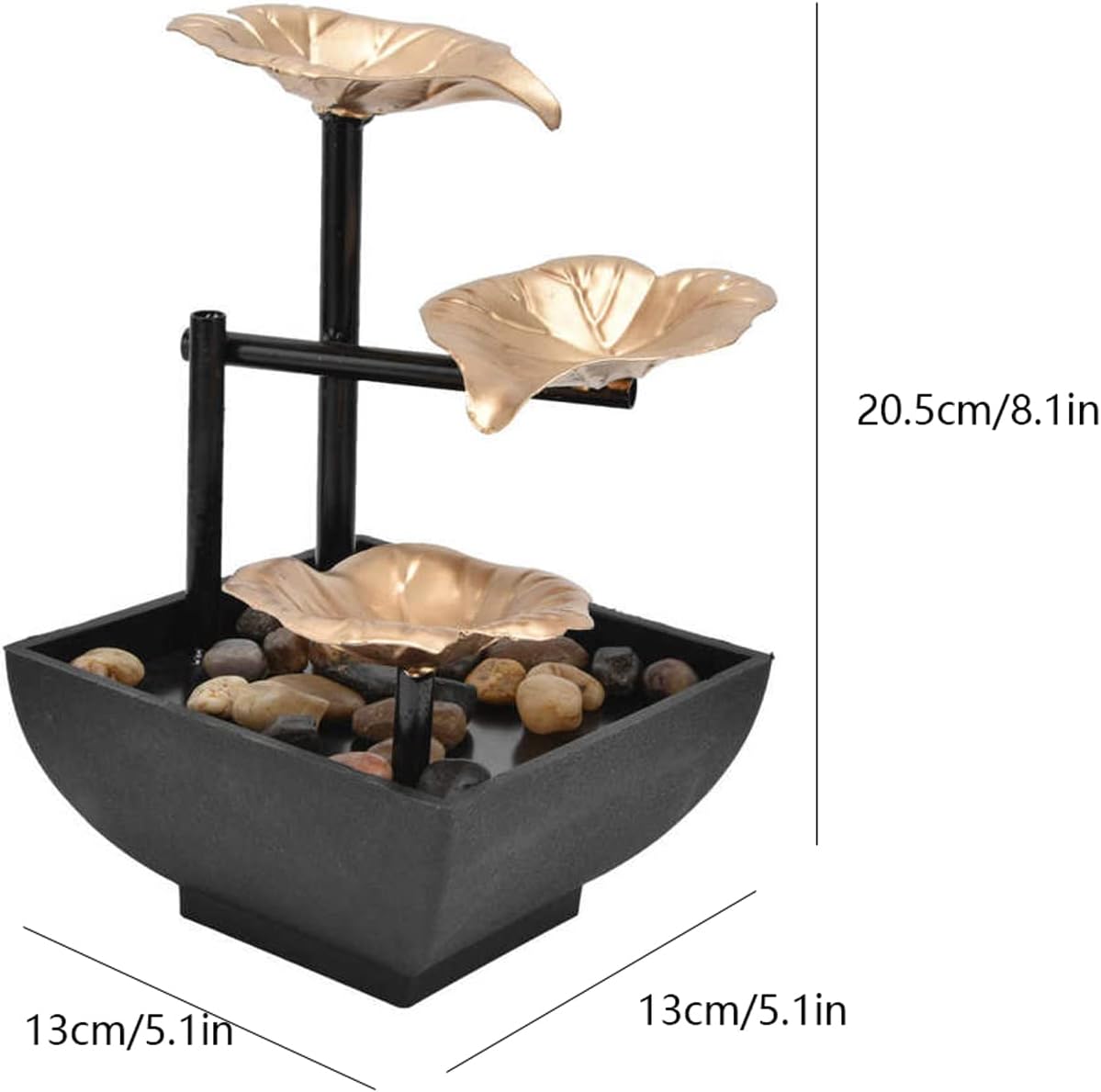 RSLEE Tabletop Fountain for Home Office Bedroom Decor