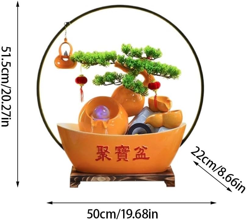 YOUQUEEN Tabletop Fountain with 3 Tiers