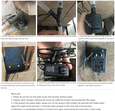 Outdoor Garden Water Fountain - 5118inch Decorative Resin Fountain for Home and Garden