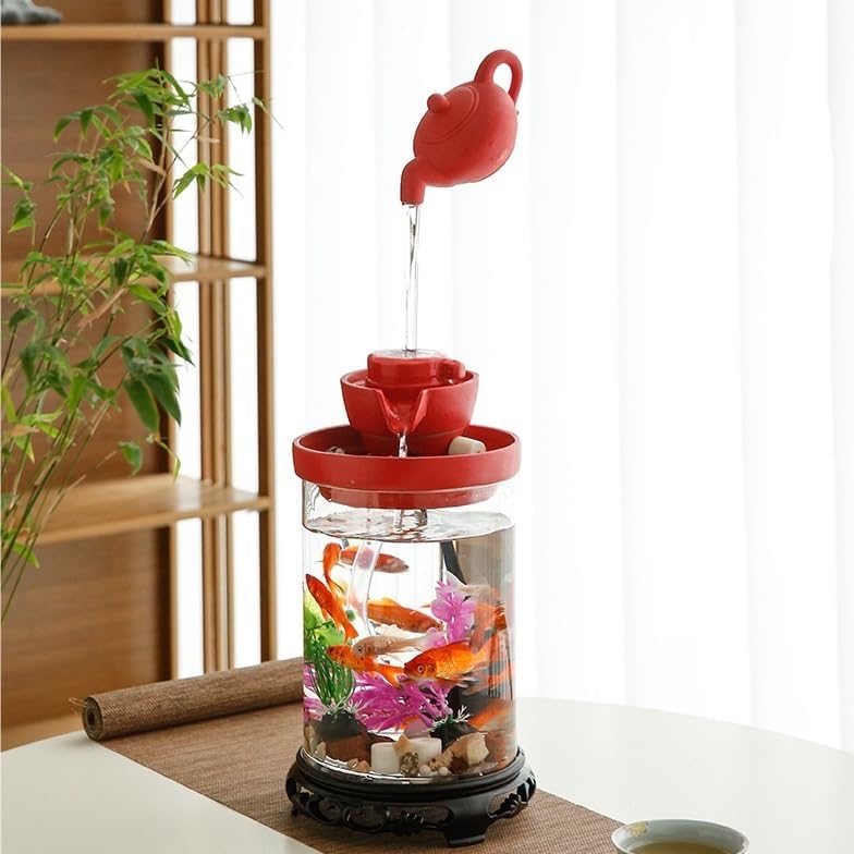 Stress Relief Desk Fountain with Soft Light