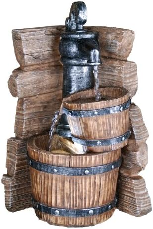 OK Lighting FT-1166 115 Inch Brown Tabletop Fountain