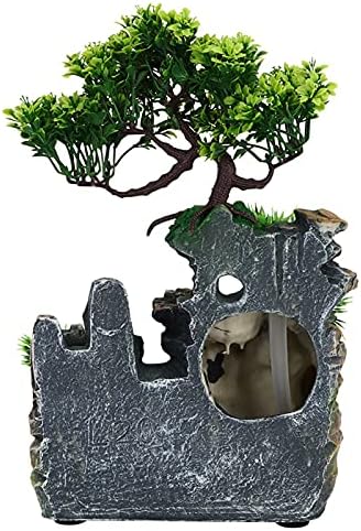 Indoor Fountain Tabletop Waterfall Humidifier with Nature Scene for Home Office