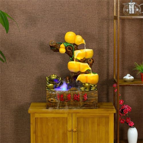 FMURY Calabash Water Fountain Decor for Home Office