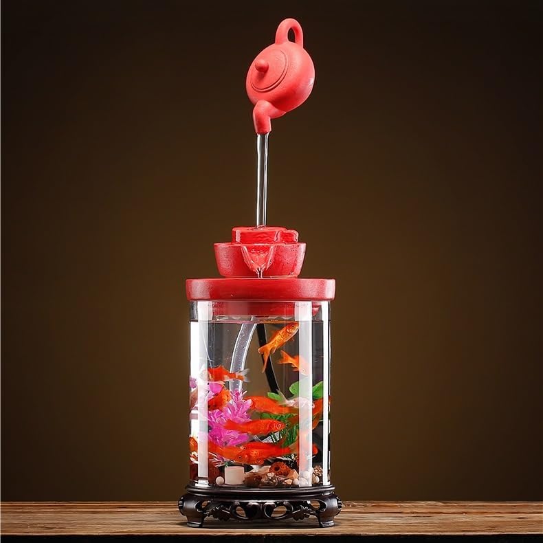 Stress Relief Desk Fountain with Soft Light