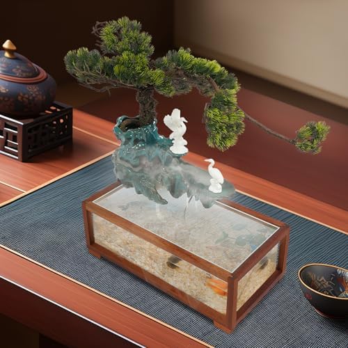 Tabletop Water Fountain with LED Lights and Atomizer