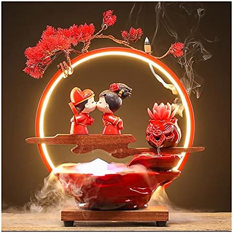 Yitiantian Tabletop Water Fountain Ceramic Fountain Indoor Decor Bedroom Gift