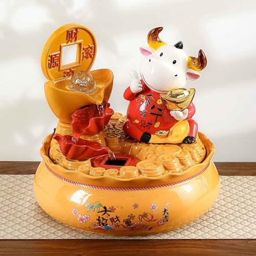 Beisup Tabletop Fountain Indoor Decor Resin Ornament