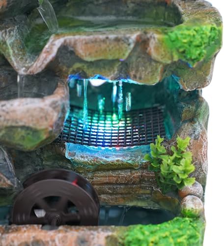 Gdrasuya10 Indoor LED Fountain with Waterfall and Rockery