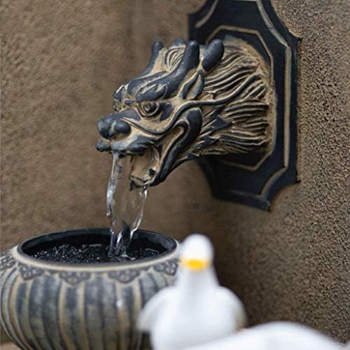 WLALLSS Indoor Tabletop Fountain with Rockery and Lights