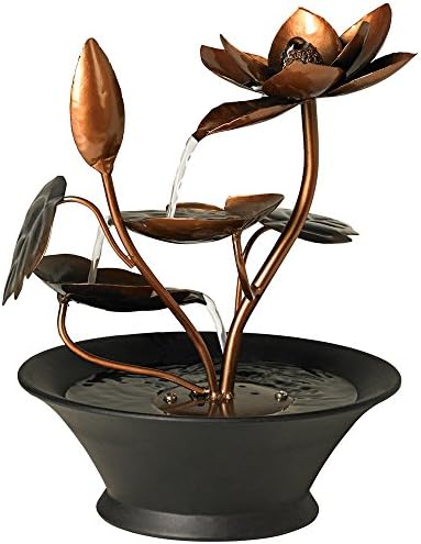 Ashton Begonia Flowers 10 14 Inch Tabletop Fountain