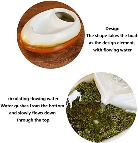TENGJU Tabletop Fountain with Ceramic Design