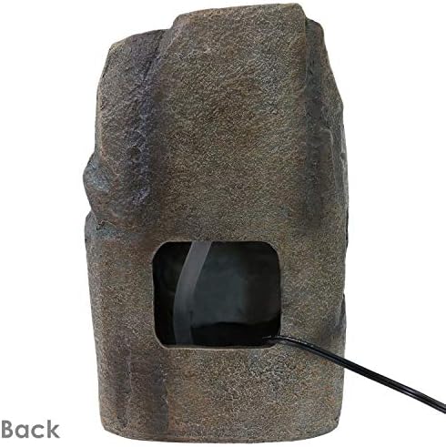 Sunnydaze Cavernous Rock Tiers Indoor Fountain - 12 Inch Decor