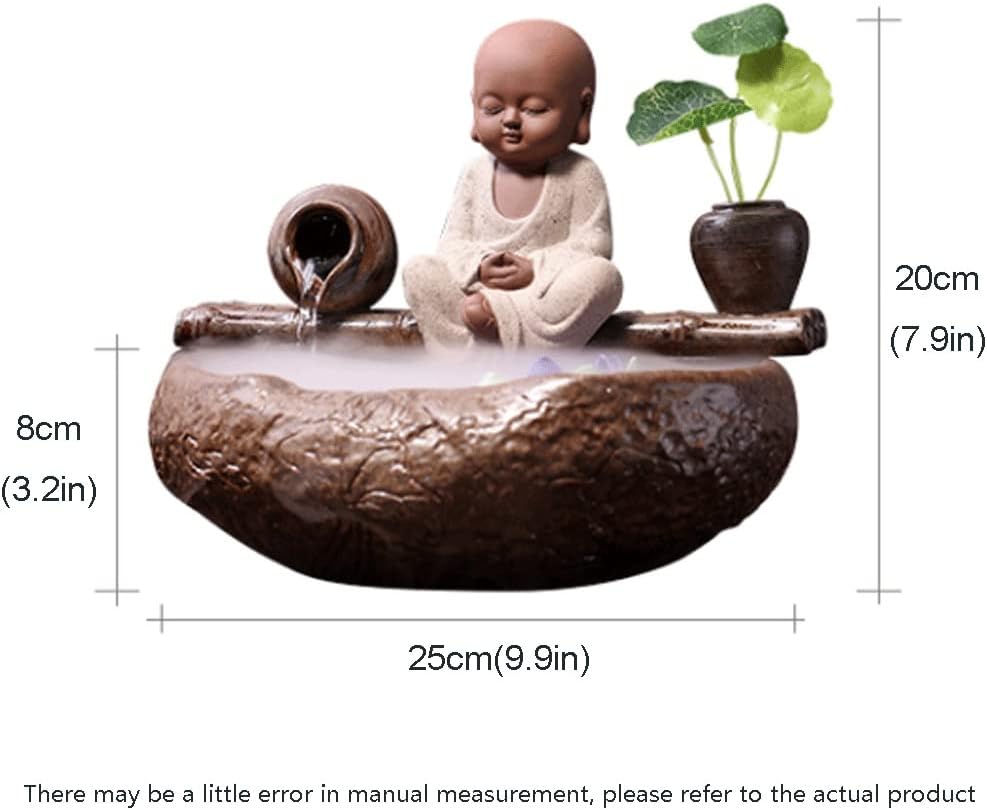 Lucky Creative Buddha Statue Waterfall Fountain for Home or Office