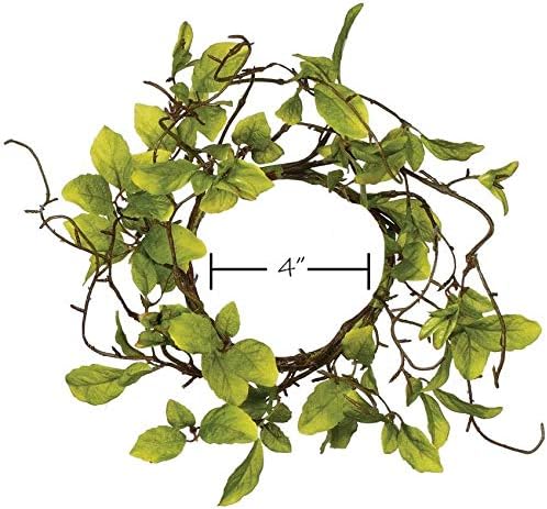 Sullivans Candle Ring Wreath with Leaves and Twigs