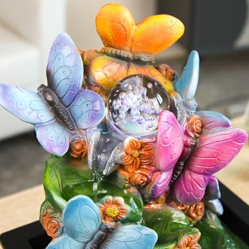 TiCin USB Tabletop Fountain with Butterfly Design