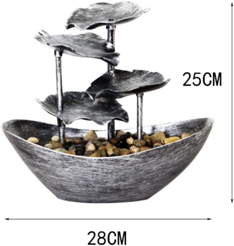 Bronze Tabletop Fountain with LED Light