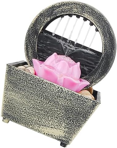 1set LED Desktop Fountain Indoor Water Decor Unique Shape Bright Lighting