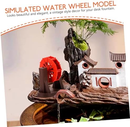 Small Water Wheel Model Portable Plastic Fountain Accessory