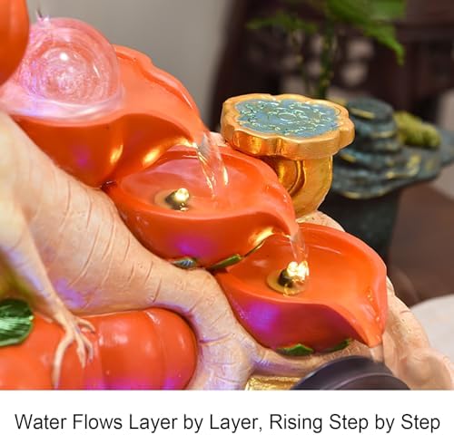 Vegetable Themed Tabletop Water Fountain with LED Light