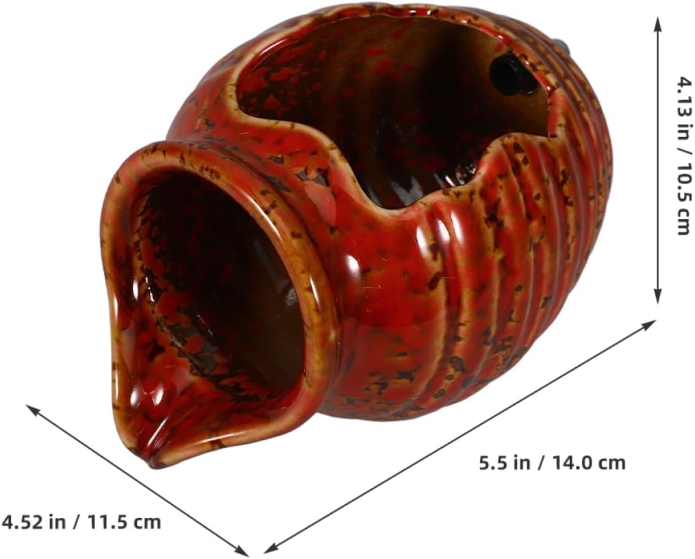 MAGICLULU Ceramic Jar Water Fountain Indoor Outdoor Tabletop Decor