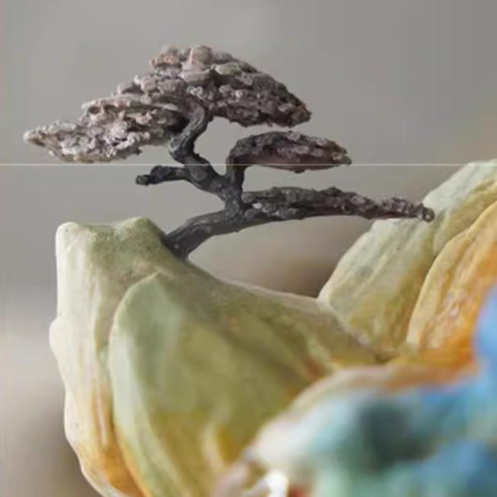 GRFIT Indoor Fountain Sandstone Desktop Decor