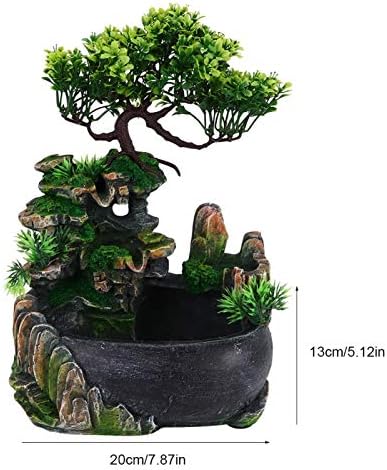 TopinCN Atomizing Desktop Fountain Waterfall Humidifier for Home Office Desk Decoration