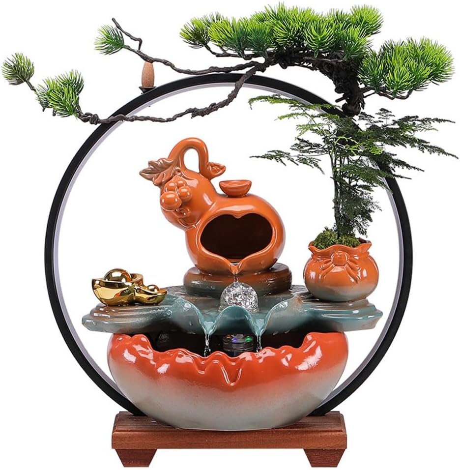 AOTPA Indoor Table Top Fountain with Chinese Style Design