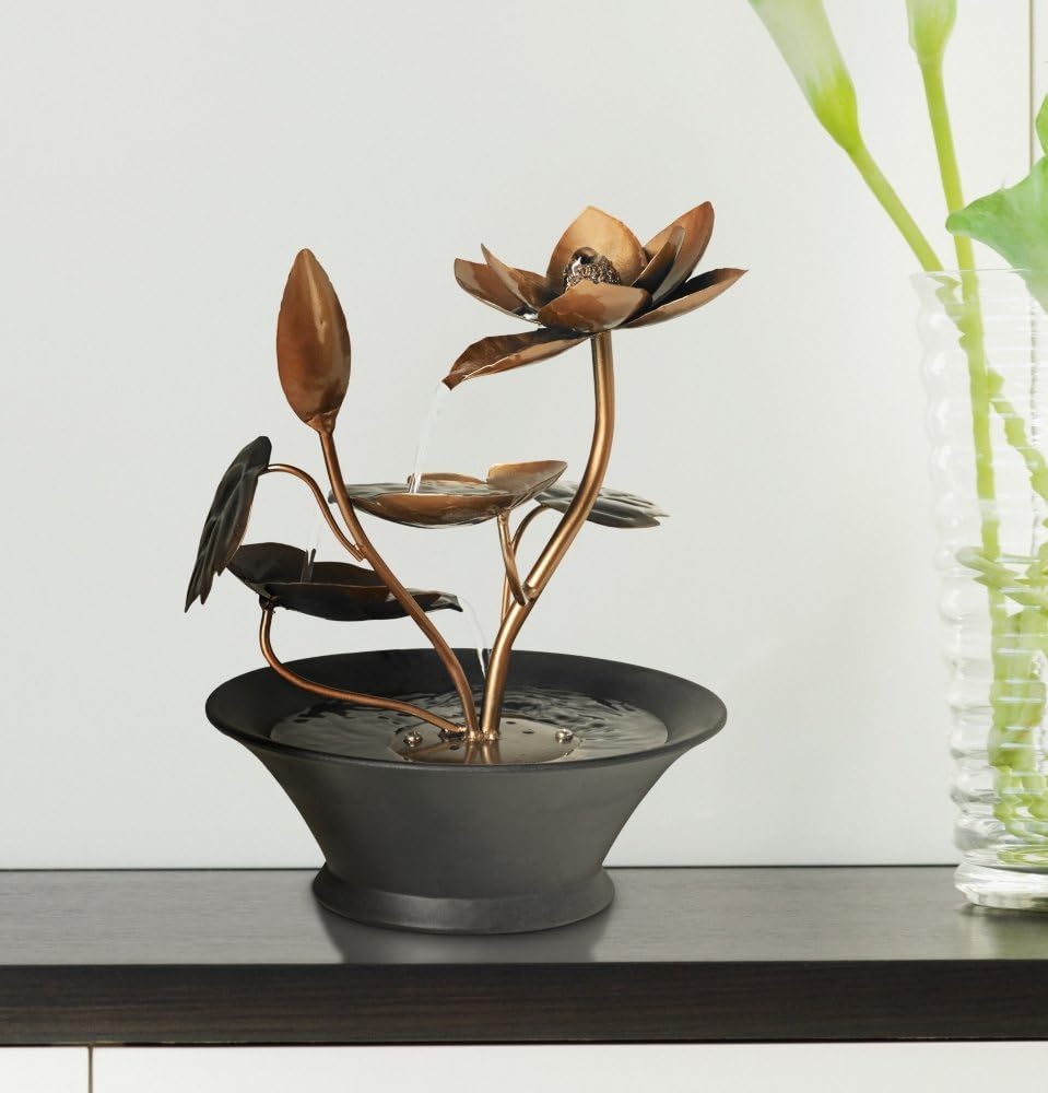 Ashton Begonia Flowers 10 14 Inch Tabletop Fountain