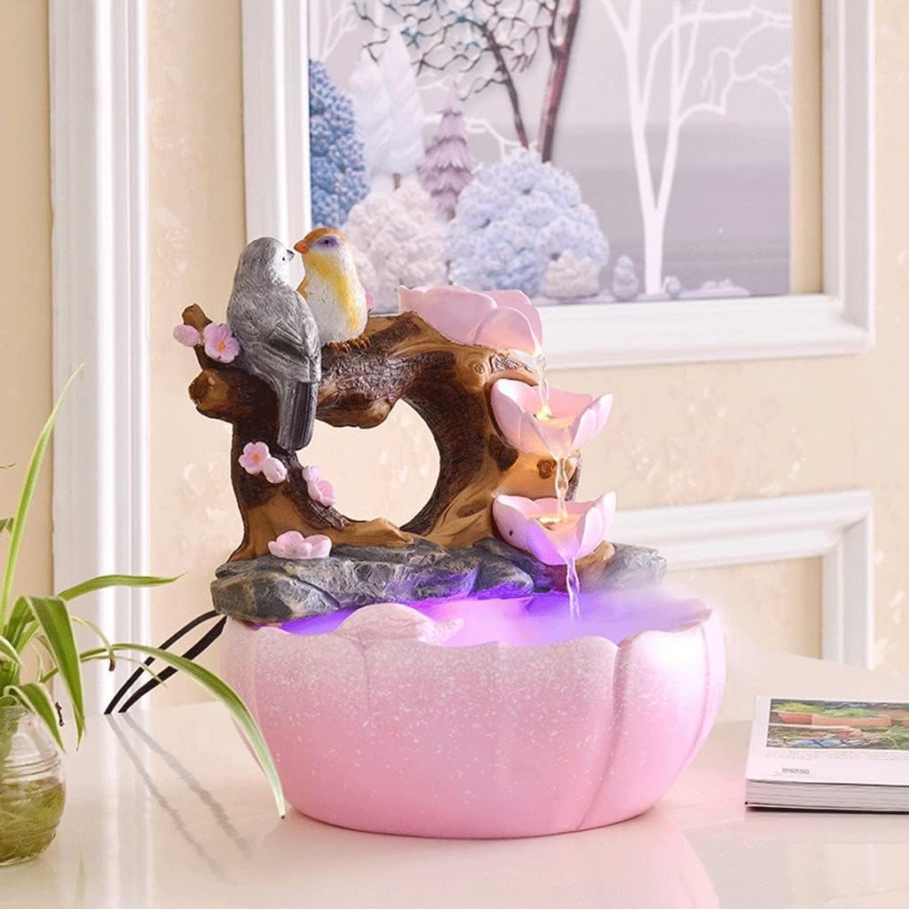 BONAD Indoor Tabletop Fountain with Mist and Light
