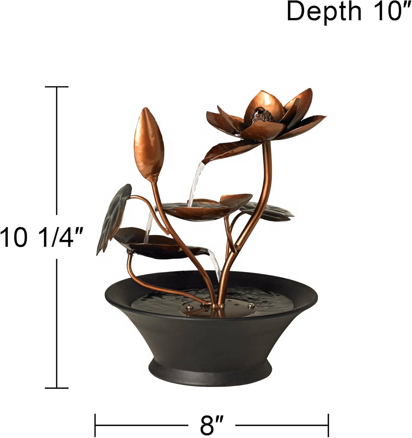 Ashton Begonia Flowers 10 14 Inch Tabletop Fountain