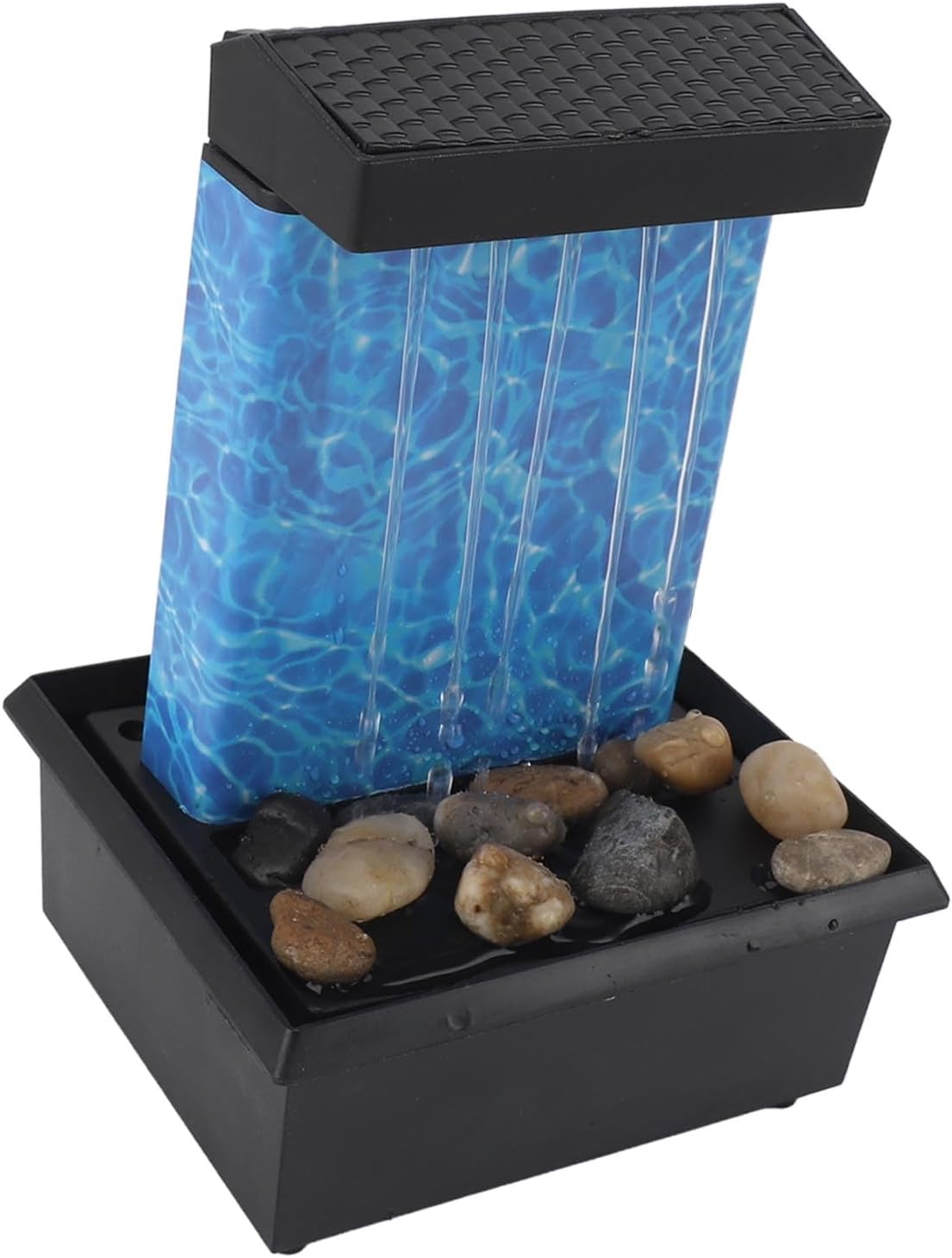LED Lighted Waterfall Tabletop Fountain with USB Power 5V