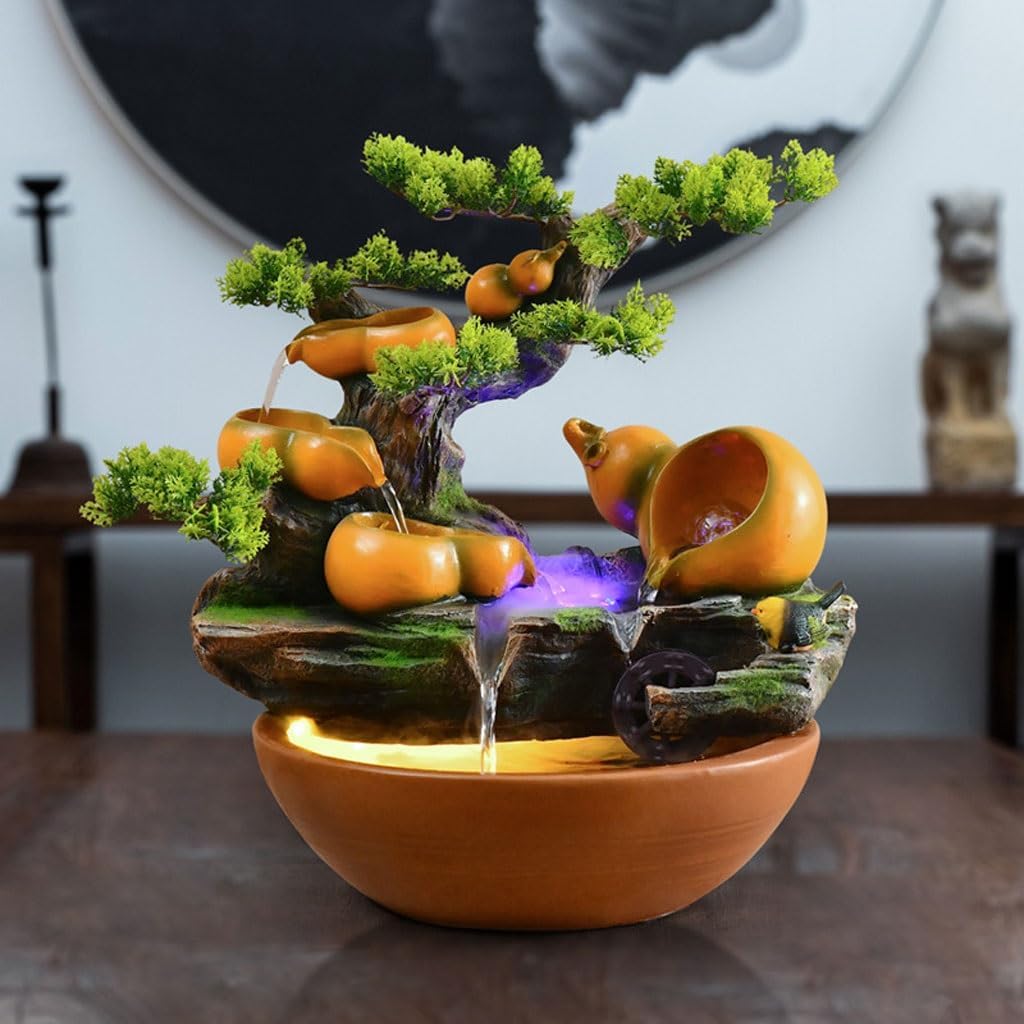 Lifelike Tabletop Waterfall Fountain Decor