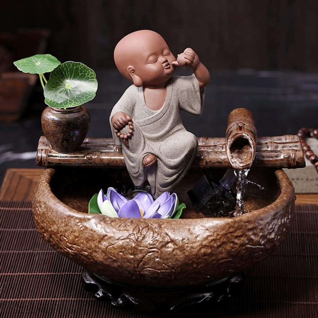 Lucky Creative Buddha Statue Waterfall Fountain for Home or Office