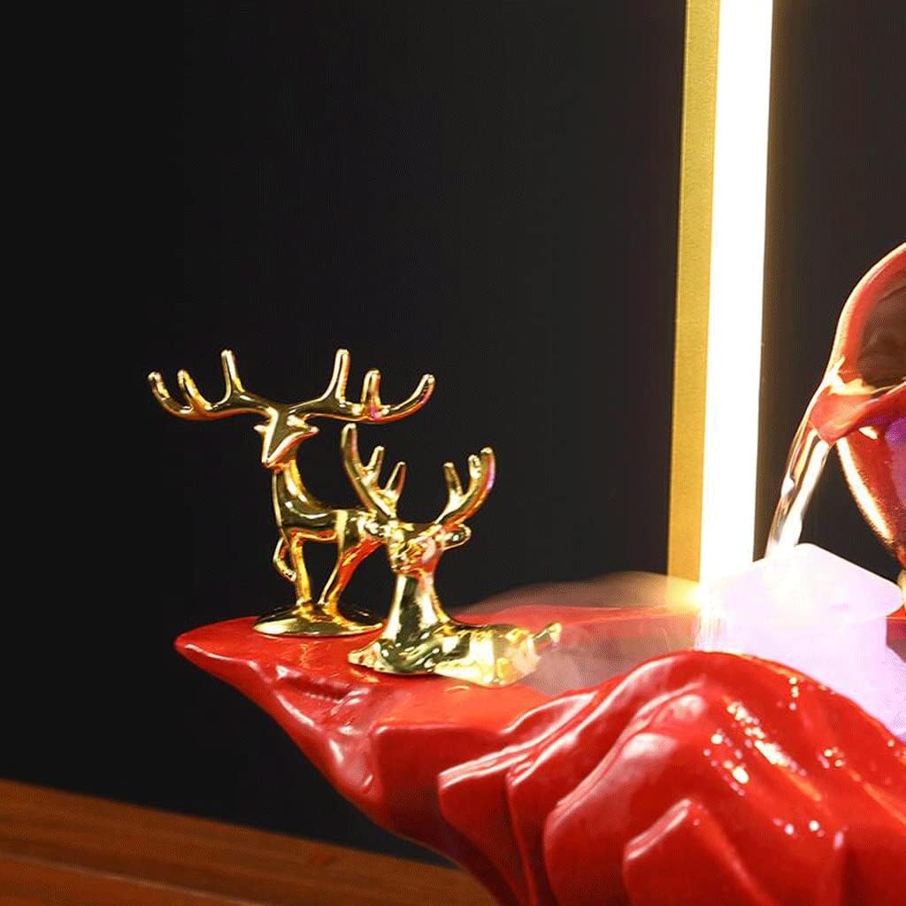 SHQ Red Festive Tabletop Fountain with LED Light 1
