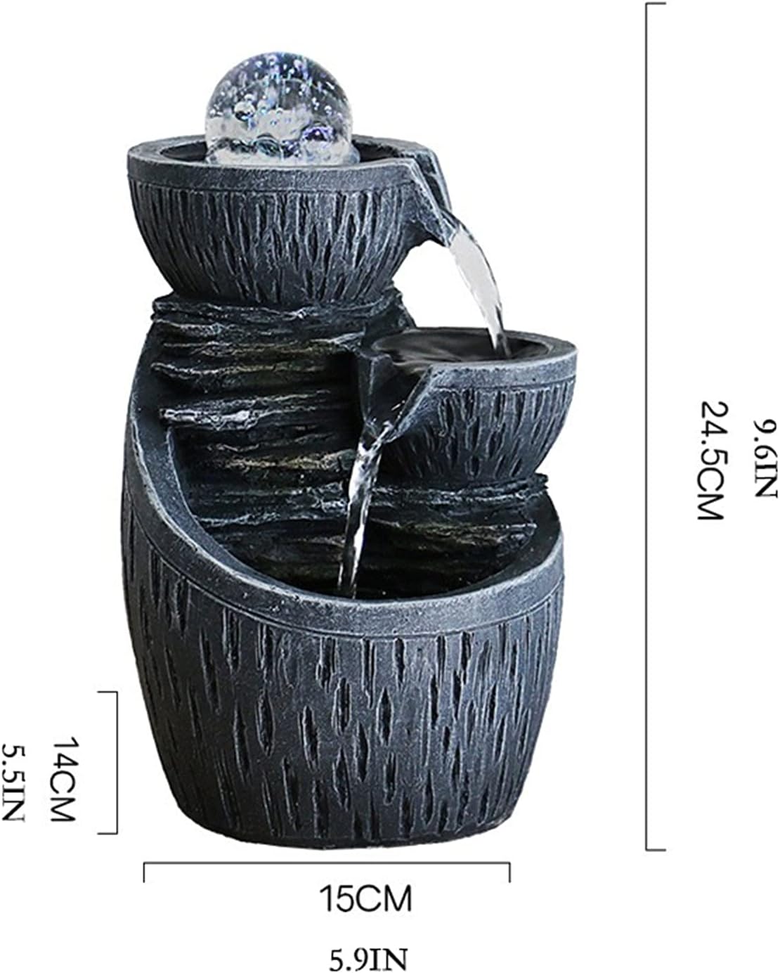 Yaya2021 Shop Ceramic Tabletop Fountain Indoor Zen Decoration