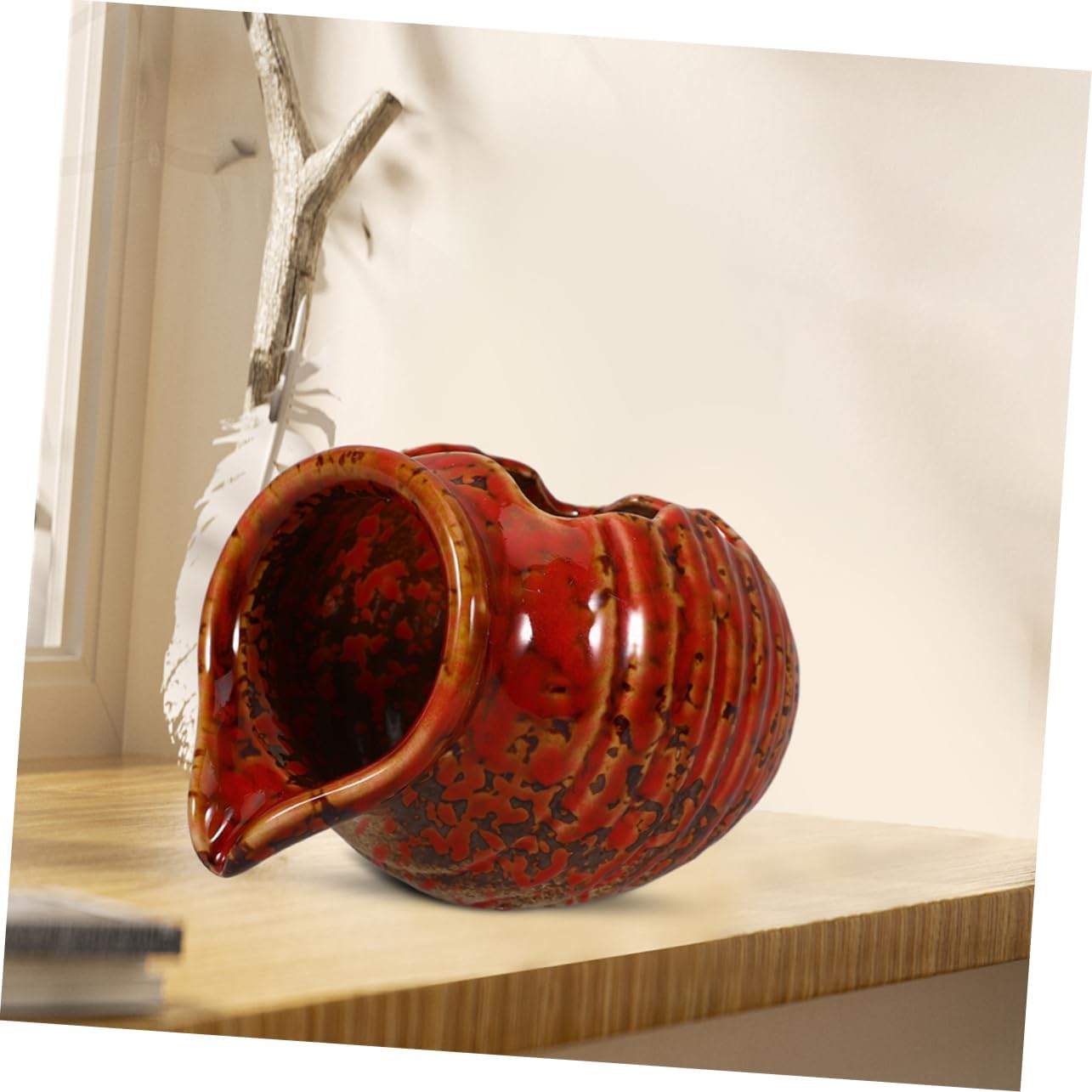VINTORKY Clay Pot Water Fountain Rustic Zen Decor