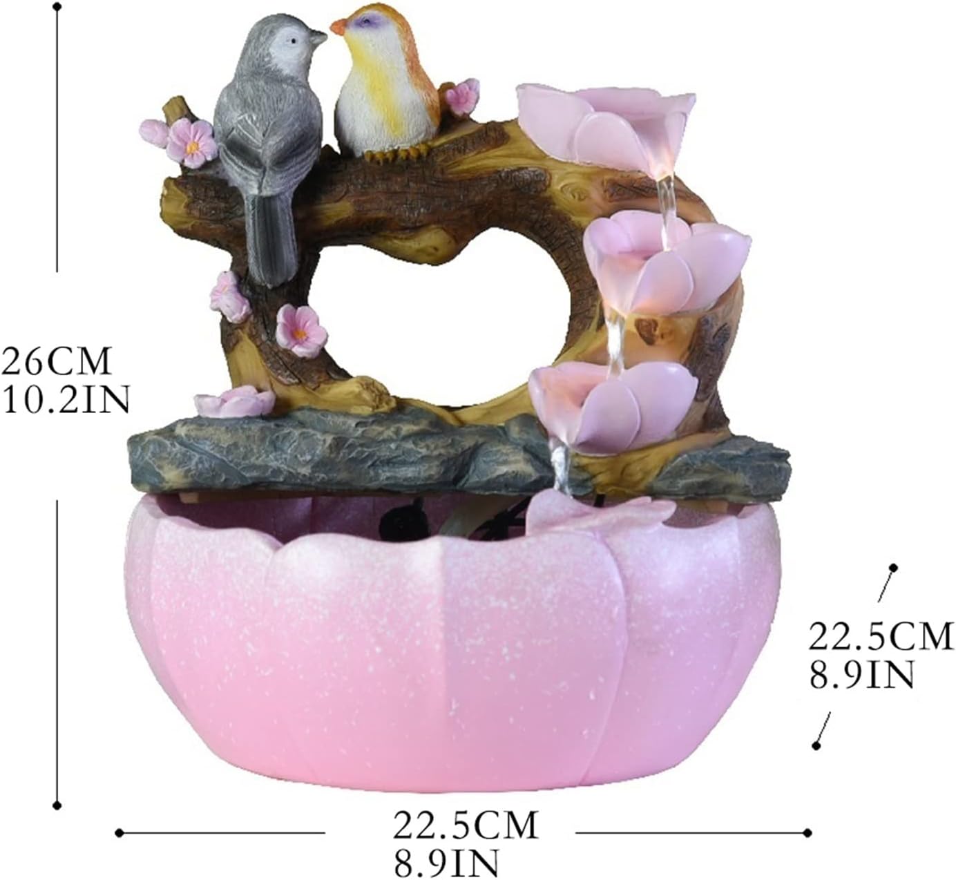 Waldor Tabletop Fountain with Atomizer for Home Decor